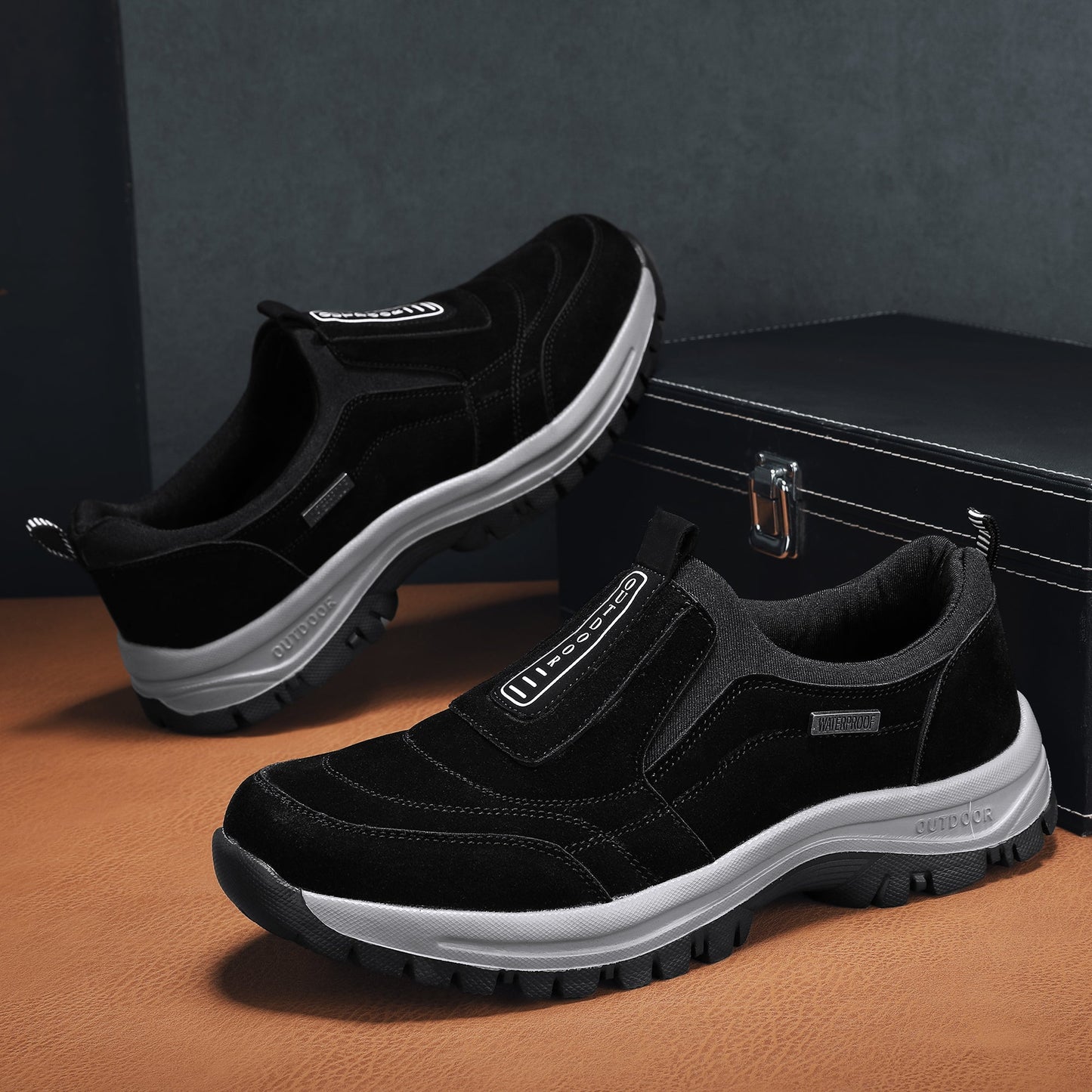 OFERTA CALIENTE 45% DE DESCUENTO🔥 Zapatos ortopédicos impermeables sin cordones para hombre