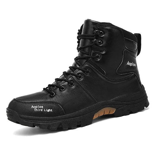 Botas de senderismo impermeables, antideslizantes y antiperforación para hombre, con soporte para el tobillo, puntera ancha y soporte para el arco, botas de trabajo ortopédicas