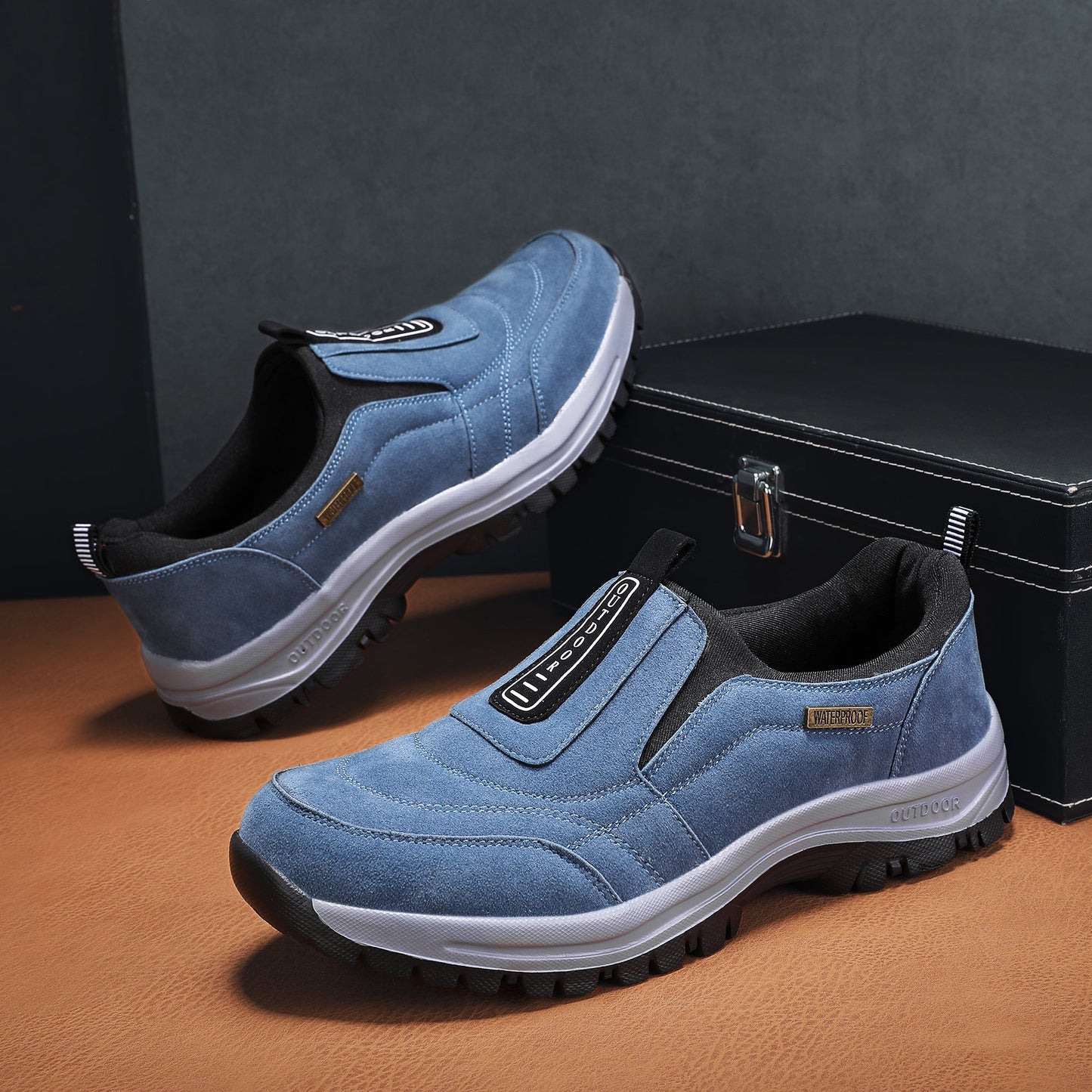 OFERTA CALIENTE 45% DE DESCUENTO🔥 Zapatos ortopédicos impermeables sin cordones para hombre