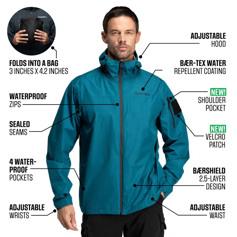 Chaqueta táctica impermeable para hombre (2024)