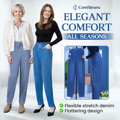 ComfiJeans - Jeans Mom de cintura alta y ultraelásticos