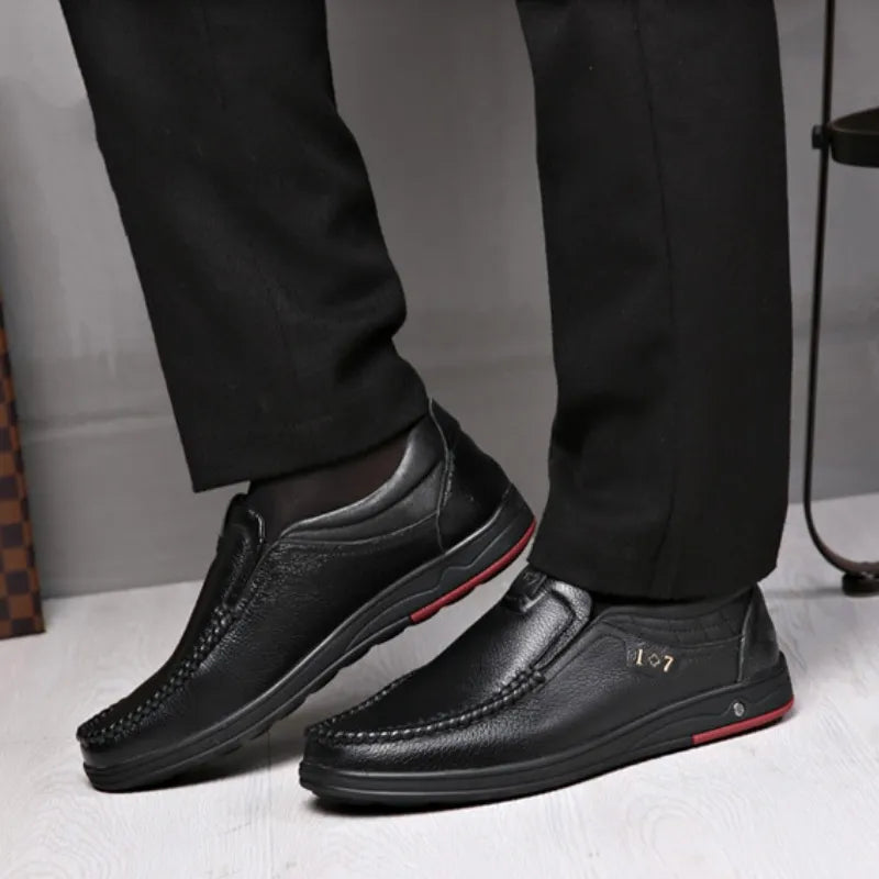 Zapatos ortopédicos para caminar para hombre 2024, zapatos Oxford de cuero para negocios