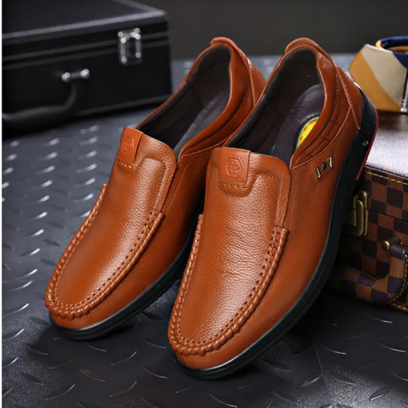 Zapatos ortopédicos para caminar para hombre 2024, zapatos Oxford de cuero para negocios