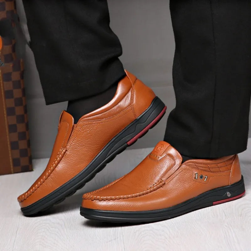 Zapatos ortopédicos para caminar para hombre 2024, zapatos Oxford de cuero para negocios