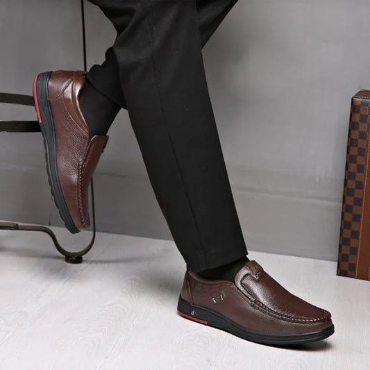 Zapatos ortopédicos para caminar para hombre 2024, zapatos Oxford de cuero para negocios