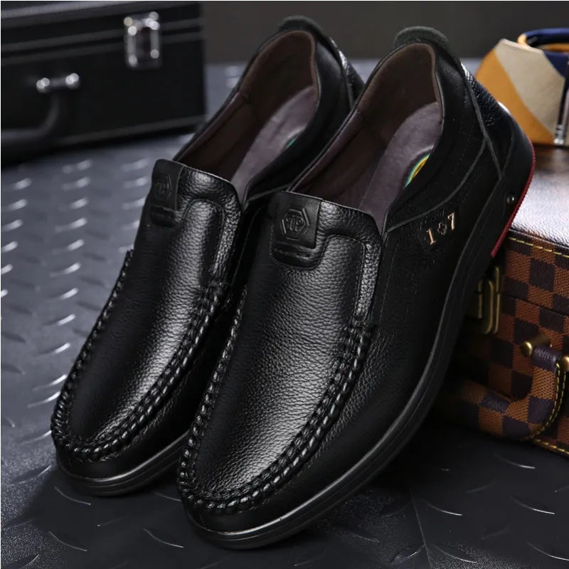 Zapatos ortopédicos para caminar para hombre 2024, zapatos Oxford de cuero para negocios