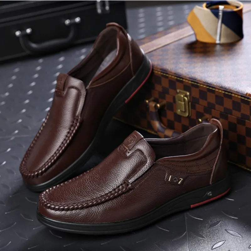 Zapatos ortopédicos para caminar para hombre 2024, zapatos Oxford de cuero para negocios