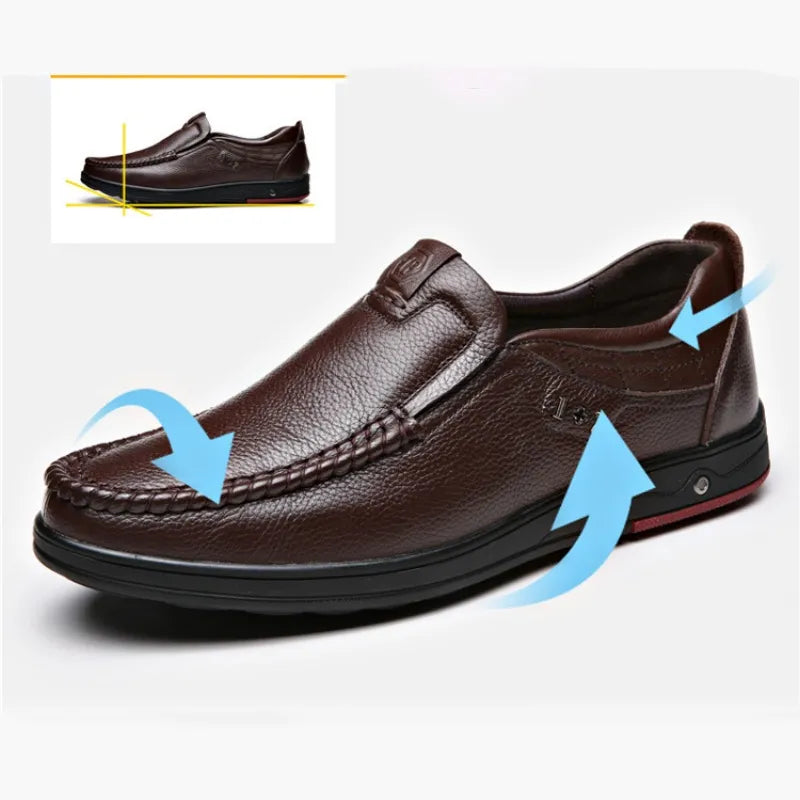 Zapatos ortopédicos para caminar para hombre 2024, zapatos Oxford de cuero para negocios