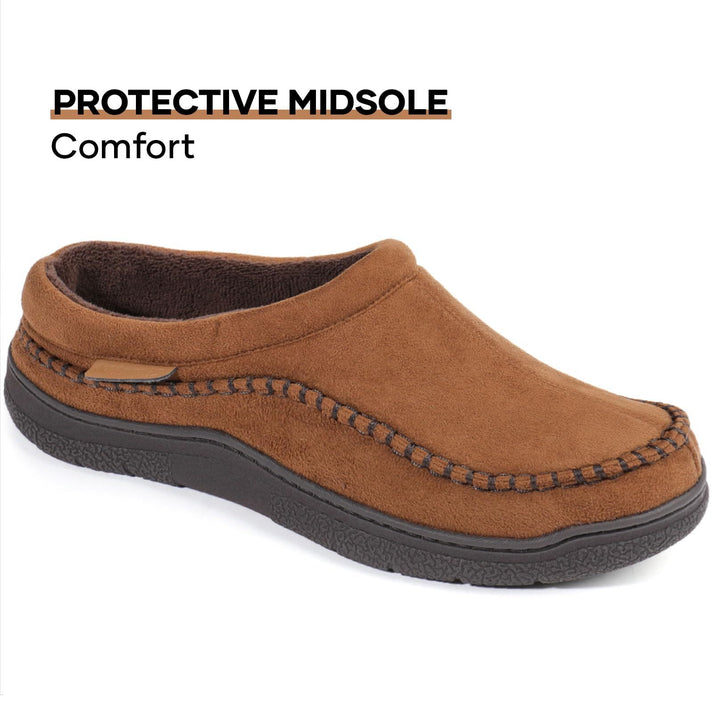 Zapatillas ortopédicas de felpa cálidas y antideslizantes con punta ancha para hombre (¡Oferta especial del 45%!)