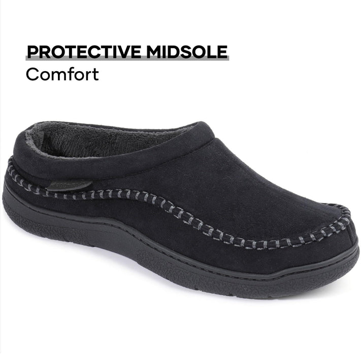 Zapatillas ortopédicas de felpa cálidas y antideslizantes con punta ancha para hombre (¡Oferta especial del 45%!)