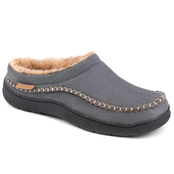 Zapatillas ortopédicas de felpa cálidas y antideslizantes con punta ancha para hombre (¡Oferta especial del 45%!)