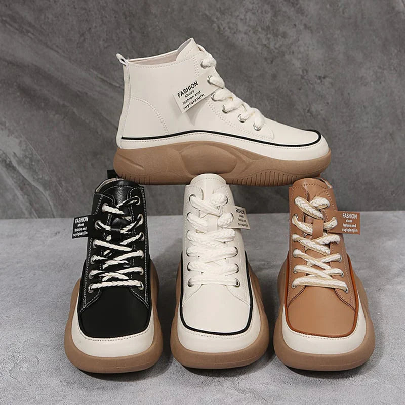 Botas Martin de suela gruesa y caña alta para mujer
