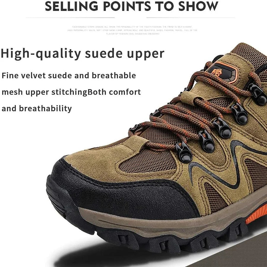 Oferta de esta semana: 70% de descuento en zapatos de trabajo ortopédicos ligeros y cómodos para exteriores para hombre.