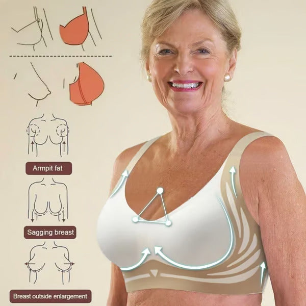 VENTA CALIENTE 45%🔥Sujetador súper fruncido, sujetador push-up sin aros: ¡No más senos caídos!