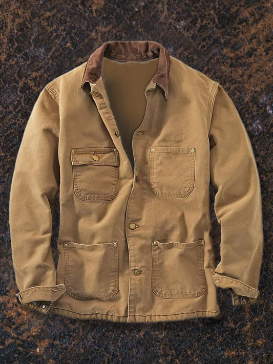Chaqueta clásica de abrigo estilo granero