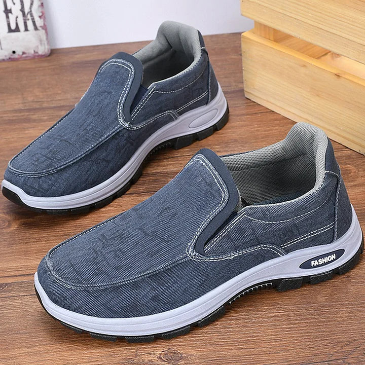 ¡Oferta especial! ¡45% de descuento! Nuevos zapatos ortopédicos sin cordones para hombre, zapatos cómodos para caminar.