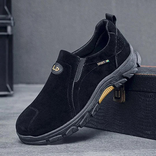 Oferta de esta semana: 70 % de descuento🎁 Mocasines ortopédicos sin cordones con soporte de arco y punta ancha para hombre