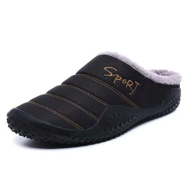 Pantuflas cómodas de invierno para hombre para exteriores