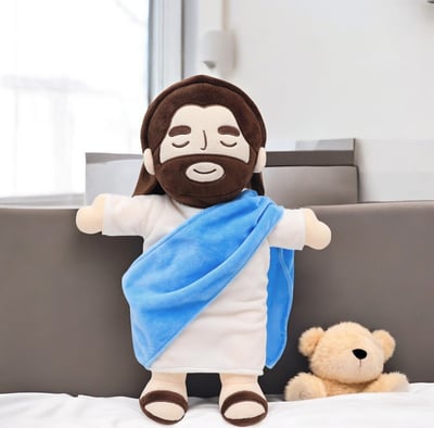 🔥Oferta de Black Friday 49% de descuento🎄Conforting Christ - Peluche Jesús Respirando