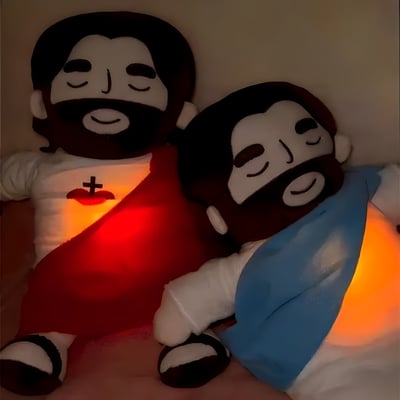 🔥Oferta de Black Friday 49% de descuento🎄Conforting Christ - Peluche Jesús Respirando