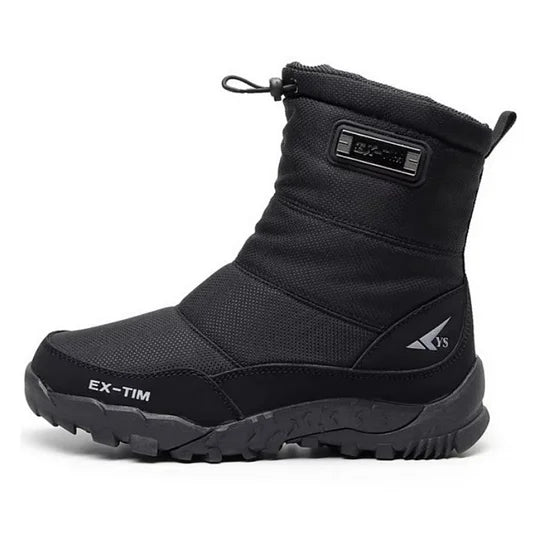 (⏰Descuento por tiempo limitado 45% de descuento) Botas de nieve ortopédicas con soporte de tobillo para hombre, botas de senderismo impermeables, cálidas y ligeras
