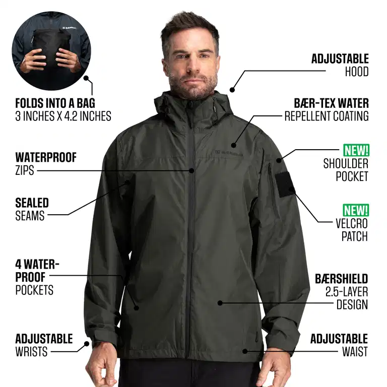 Chaqueta táctica impermeable para hombre (2024)