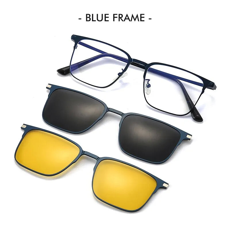 Gafas de sol polarizadas magnéticas 3 en 1