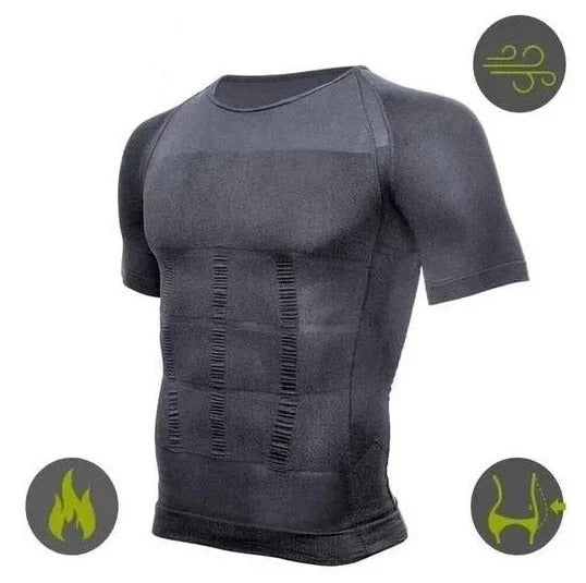 Camiseta tonificadora corporal ultraduradera de tejido transpirable