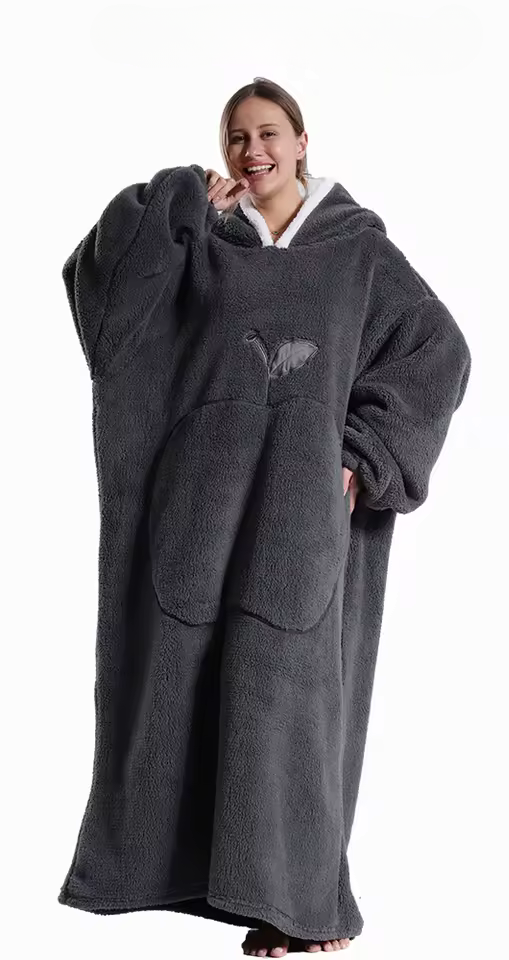 Último día 49% de descuento ❤️ Sudadera con capucha y manta extragrande CozyBoo™