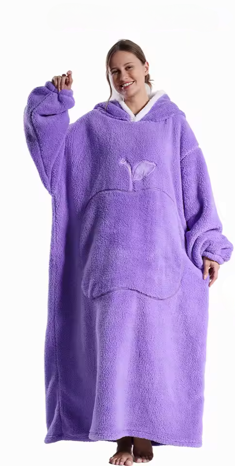Último día 49% de descuento ❤️ Sudadera con capucha y manta extragrande CozyBoo™