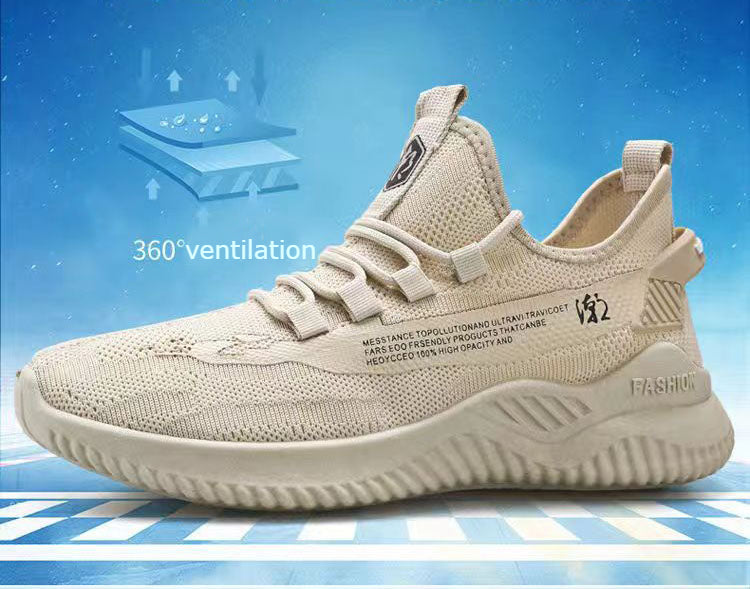Zapatillas de running nuevas 2024 para hombre, de malla transpirable, informales