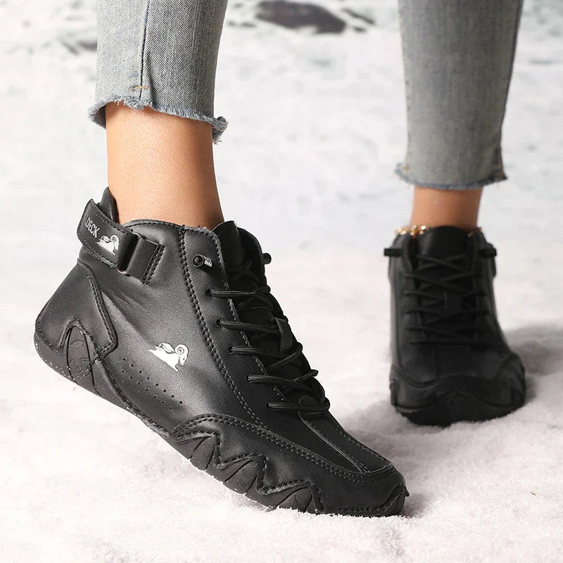 Botines de piel impermeables para otoño e invierno 2024