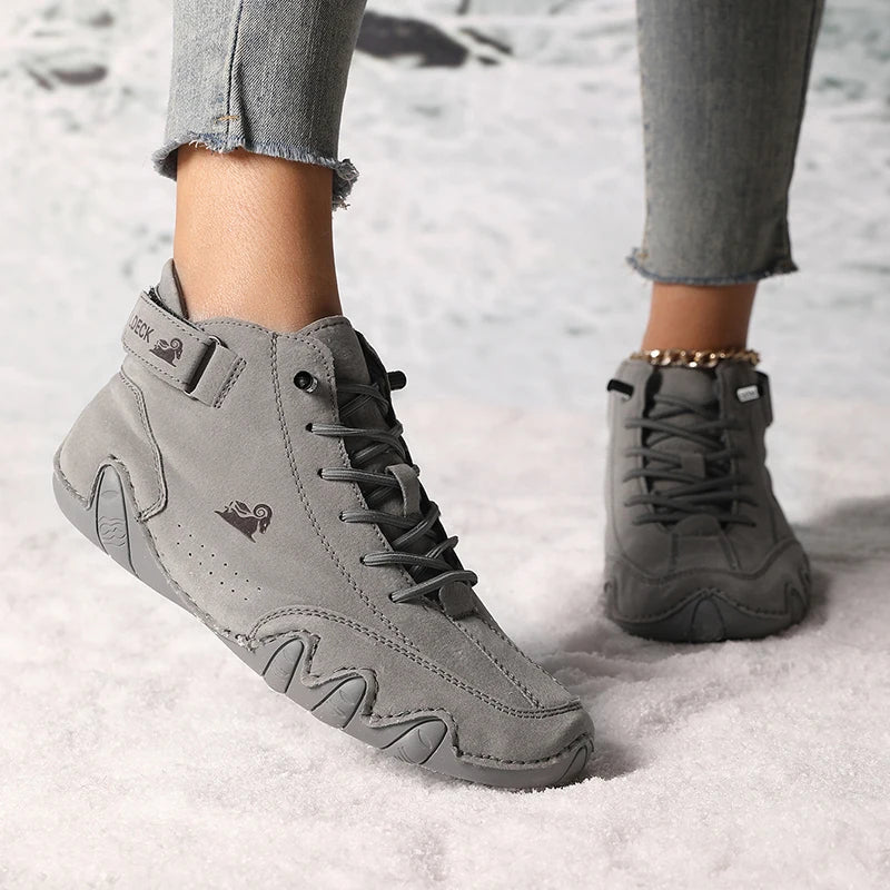 Botines de piel impermeables para otoño e invierno 2024