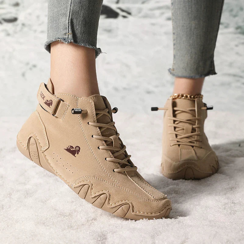Botines de piel impermeables para otoño e invierno 2024