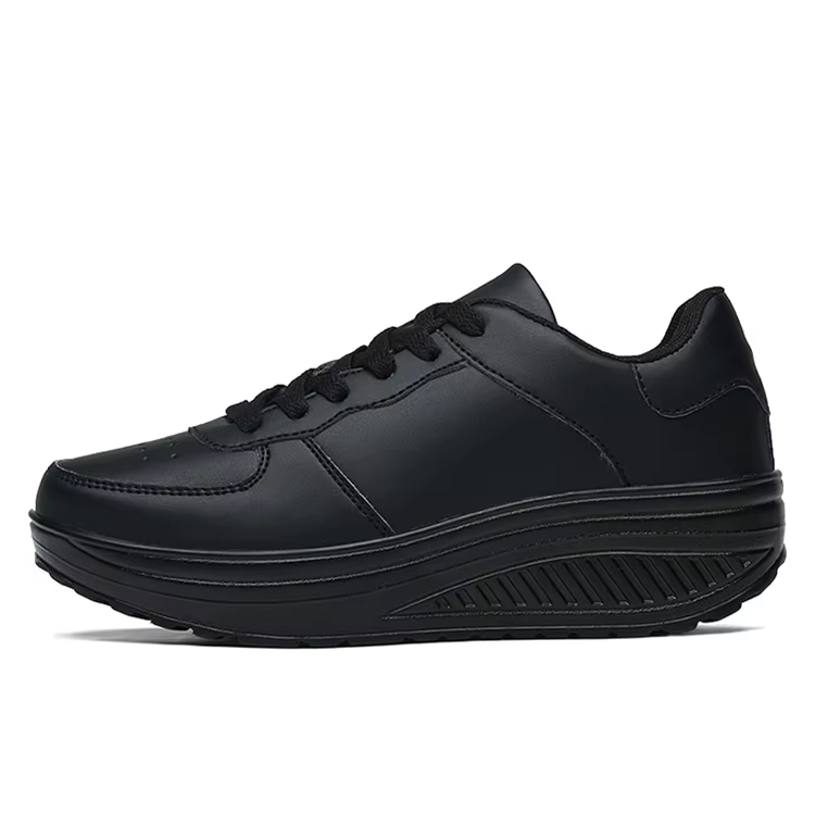 Oferta de primavera: 49 % de descuento💝 Zapatillas ortopédicas de plataforma de cuero con cordones para mujer: calzado informal para caminar