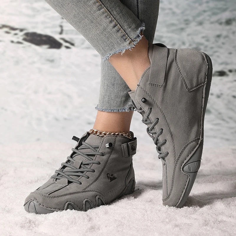 Botines de piel impermeables para otoño e invierno 2024