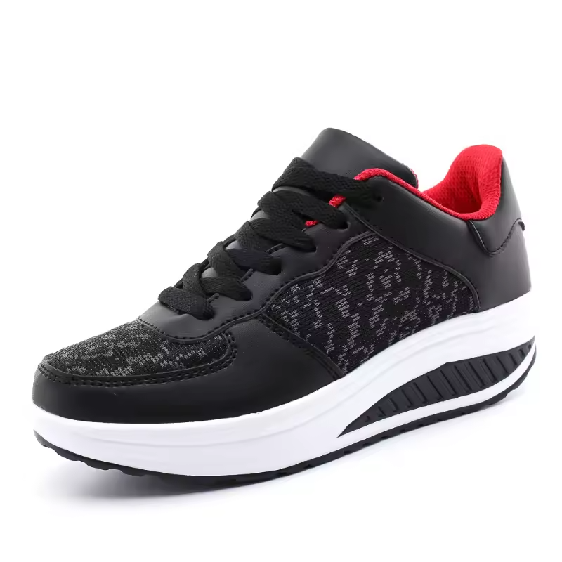 Oferta de primavera: 49 % de descuento💝 Zapatillas ortopédicas de plataforma de cuero con cordones para mujer: calzado informal para caminar