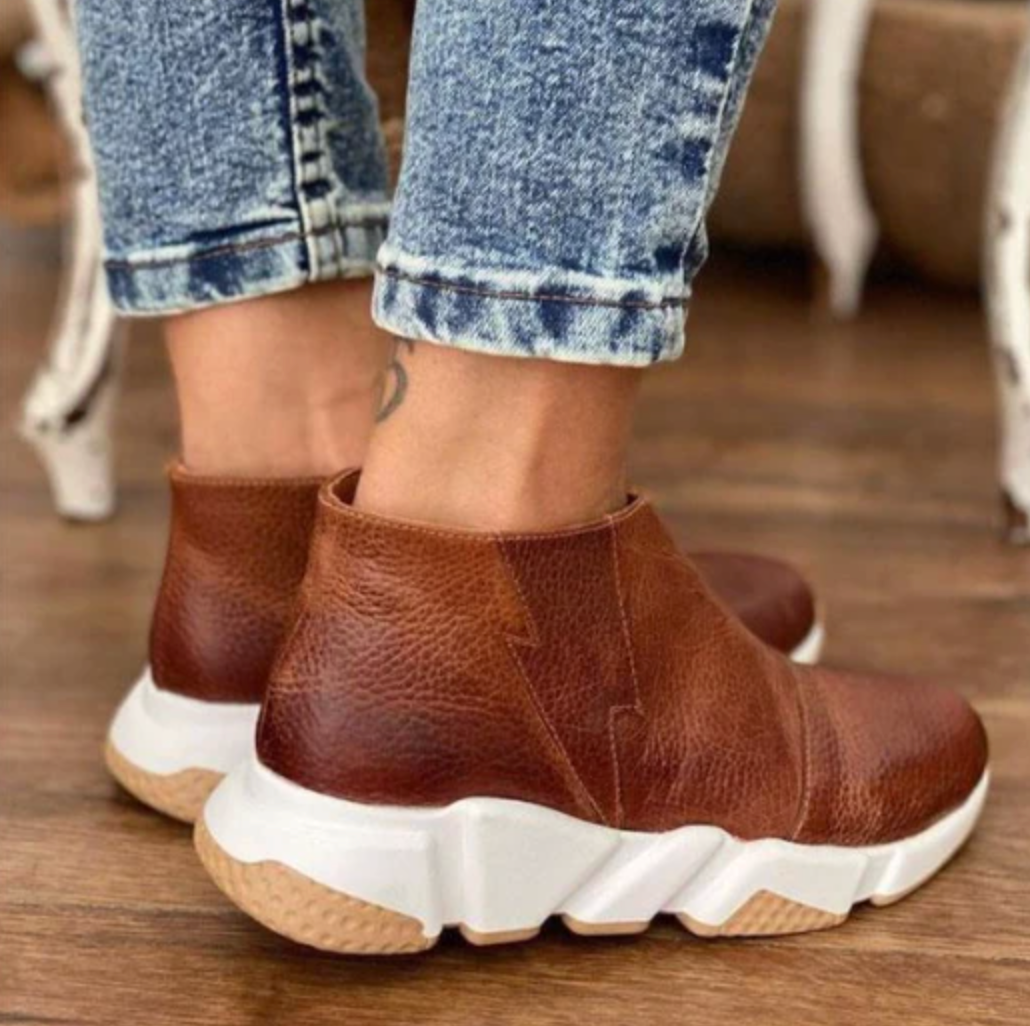 VENTA CALIENTE 45% DE DESCUENTO🔥Botines de Cuero Premium para Mujer, Botas Cómodas para Caminar