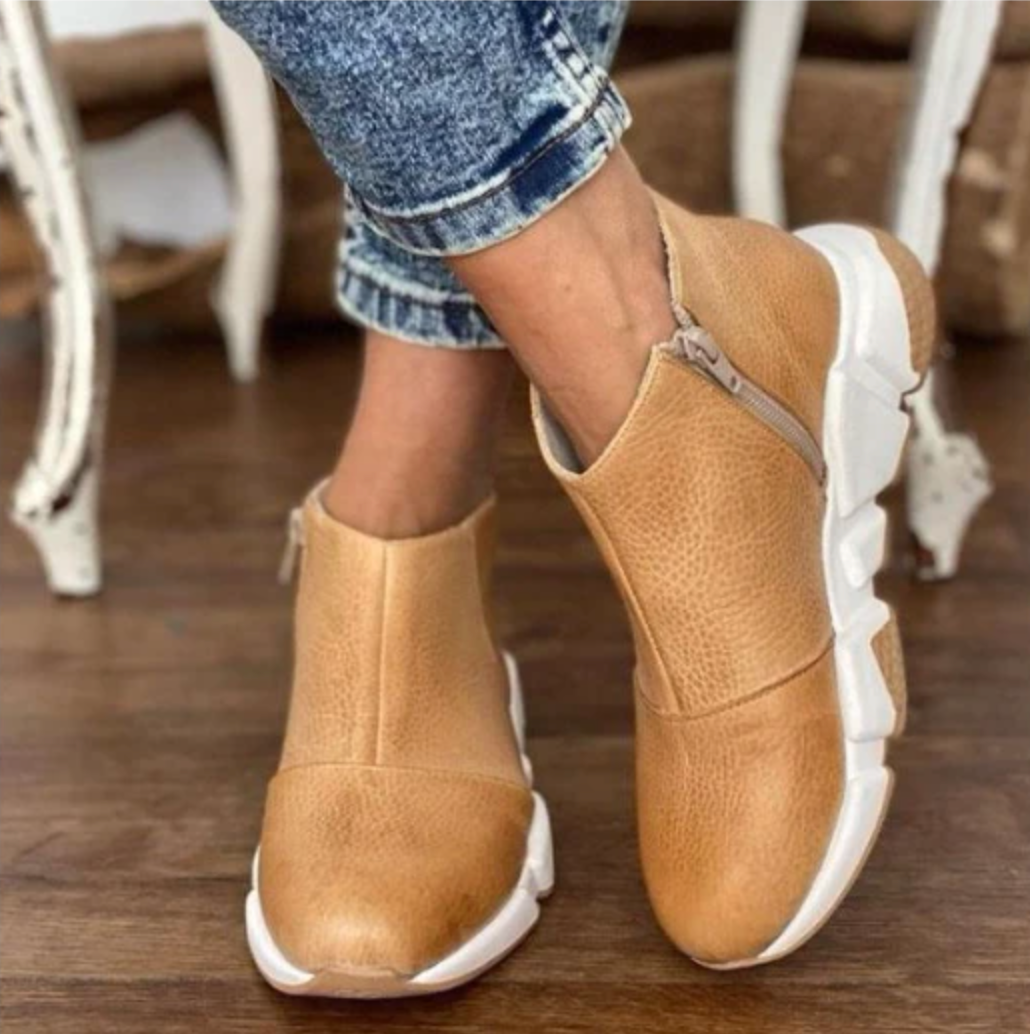 VENTA CALIENTE 45% DE DESCUENTO🔥Botines de Cuero Premium para Mujer, Botas Cómodas para Caminar