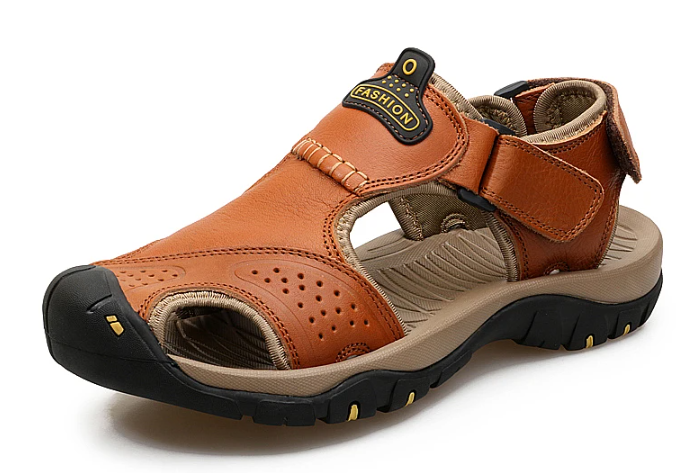 Oferta de esta semana: 70% de descuento🔥 Sandalias ortopédicas de cuero para exteriores de verano para hombre