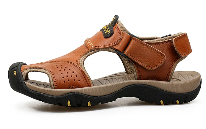 Oferta de esta semana: 70% de descuento🔥 Sandalias ortopédicas de cuero para exteriores de verano para hombre