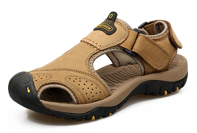 Oferta de esta semana: 70% de descuento🔥 Sandalias ortopédicas de cuero para exteriores de verano para hombre