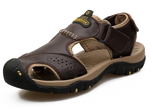 Oferta de esta semana: 70% de descuento🔥 Sandalias ortopédicas de cuero para exteriores de verano para hombre