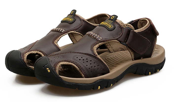 Oferta de esta semana: 70% de descuento🔥 Sandalias ortopédicas de cuero para exteriores de verano para hombre