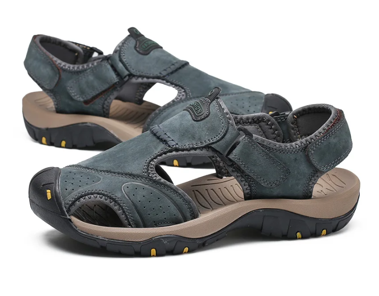 Oferta de esta semana: 70% de descuento🔥 Sandalias ortopédicas de cuero para exteriores de verano para hombre