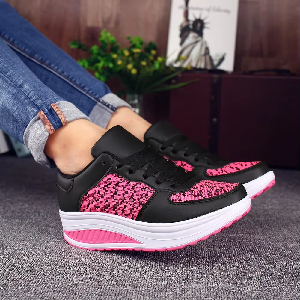 Oferta de primavera: 49 % de descuento💝 Zapatillas ortopédicas de plataforma de cuero con cordones para mujer: calzado informal para caminar
