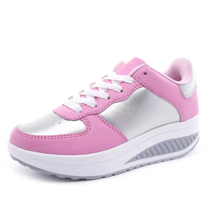 Oferta de primavera: 49 % de descuento💝 Zapatillas ortopédicas de plataforma de cuero con cordones para mujer: calzado informal para caminar