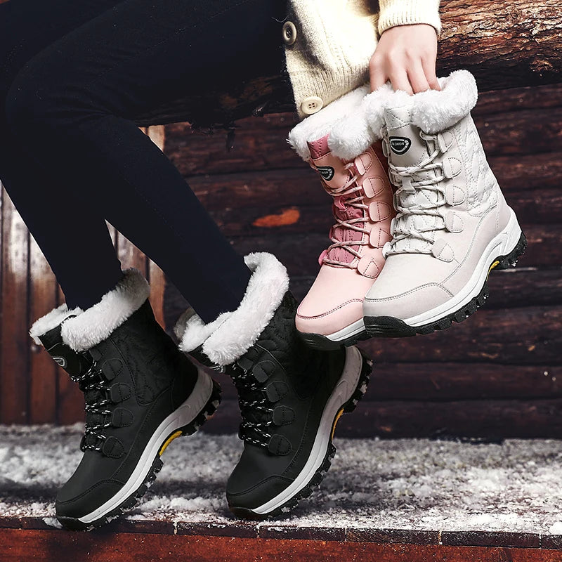 🔥Último día: 50% de descuento 🔥Botas de nieve cálidas con forro polar de moda para mujer