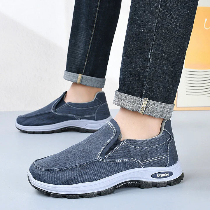 ¡Oferta especial! ¡45% de descuento! Nuevos zapatos ortopédicos sin cordones para hombre, zapatos cómodos para caminar.