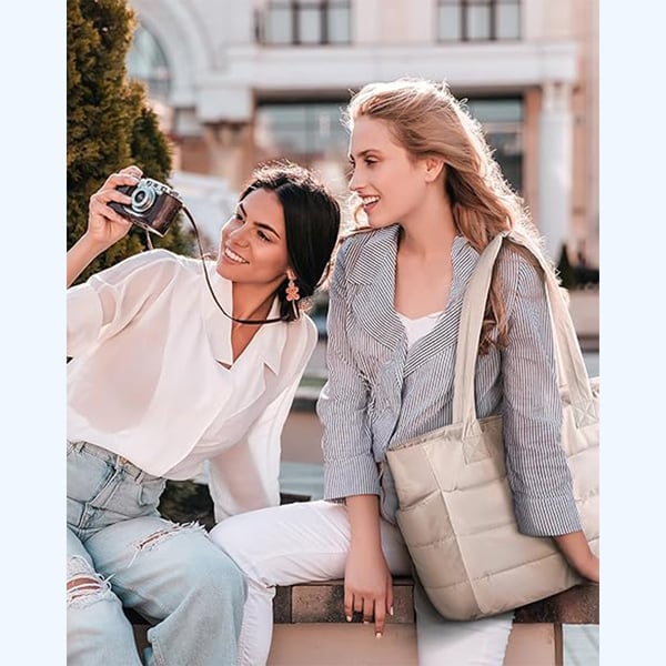 ¡Tendencia HOT -49% de descuento! Bolso tote ligero con diseño de nubes